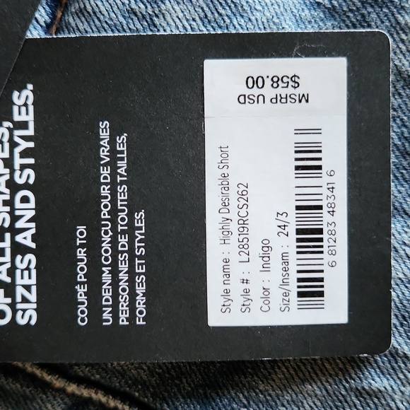 Silver NWT distressed jean shots womans size 24 - Picture 4 of 9